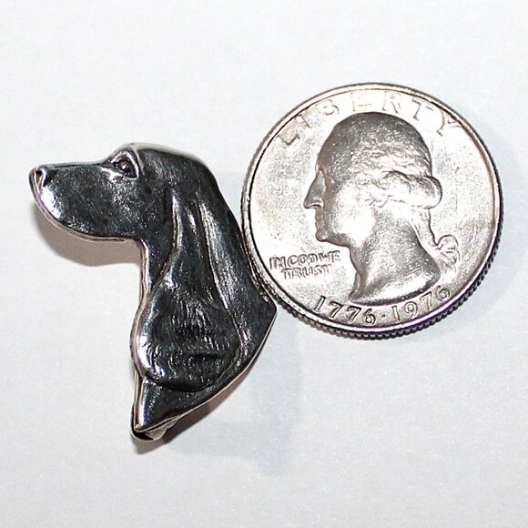 Sterling Silver Irish Setter or Spaniel Vintage Brooch - Picture 3 of 4